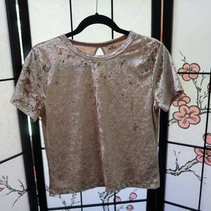 Hollister Pink Top Velvet SizeLarge